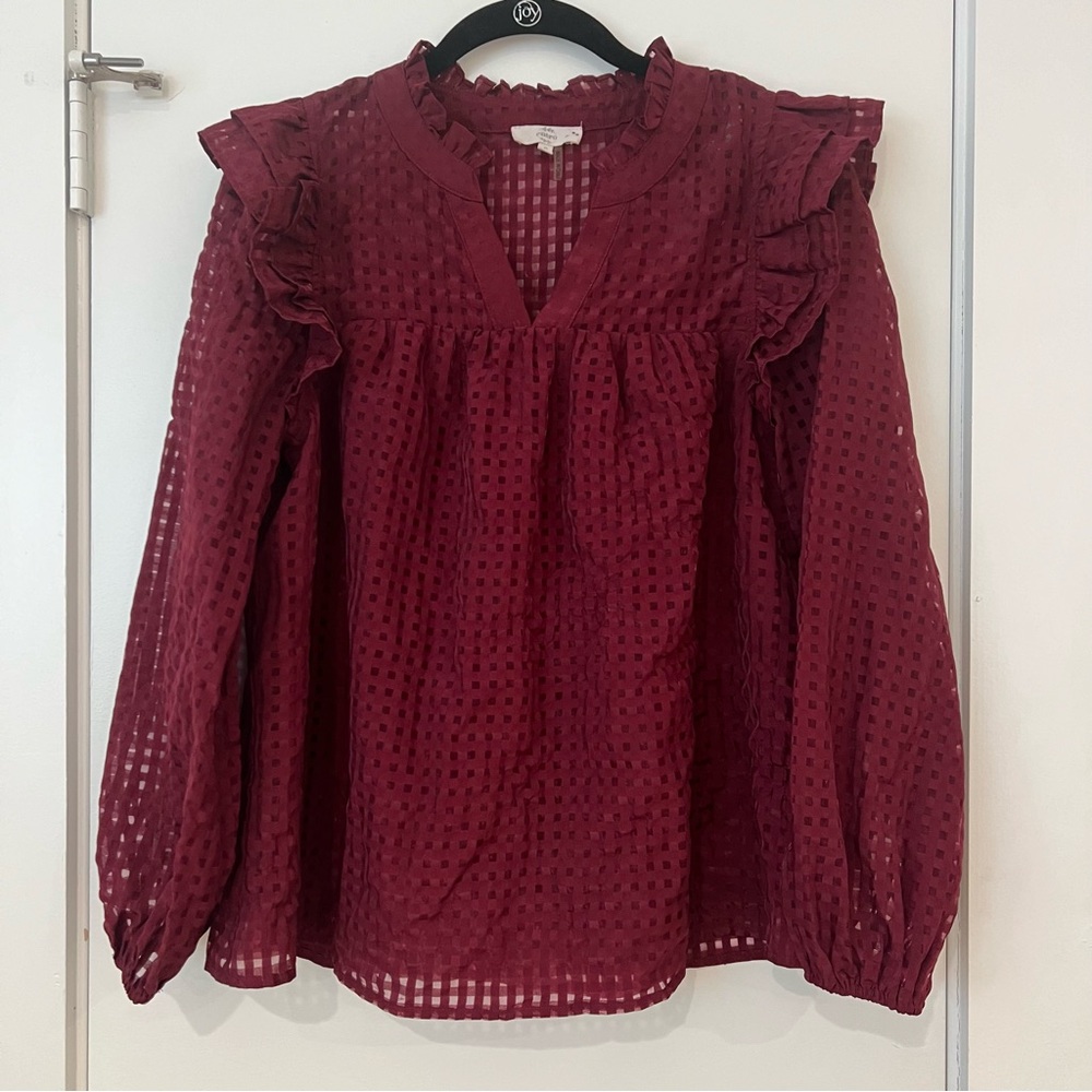 Entro Burgundy Blouse
